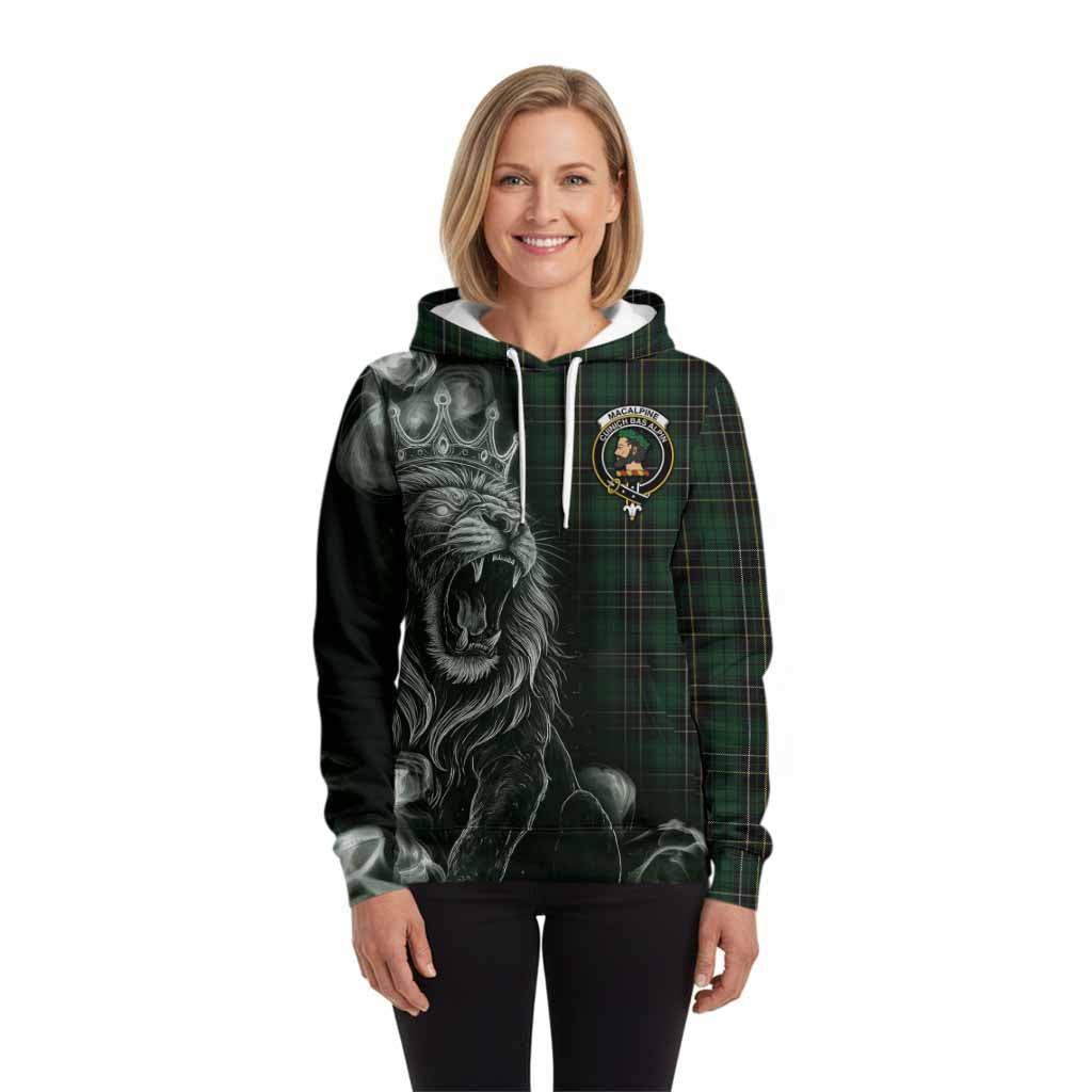 MacAlpine (MacAlpin) Tartan Hoodie Roaring Lion Heritage