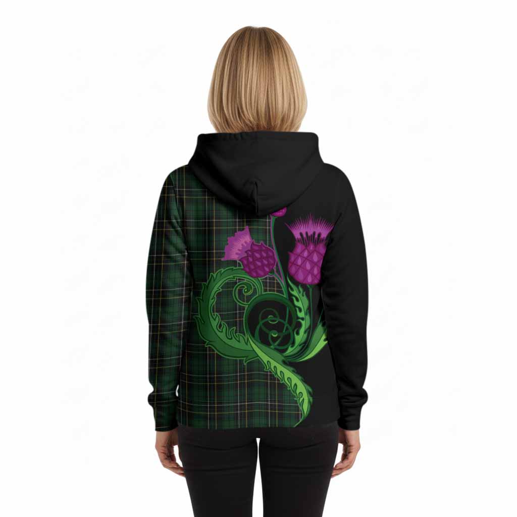 MacAlpine (MacAlpin) Tartan Hoodie Traditional Scottish Thistle