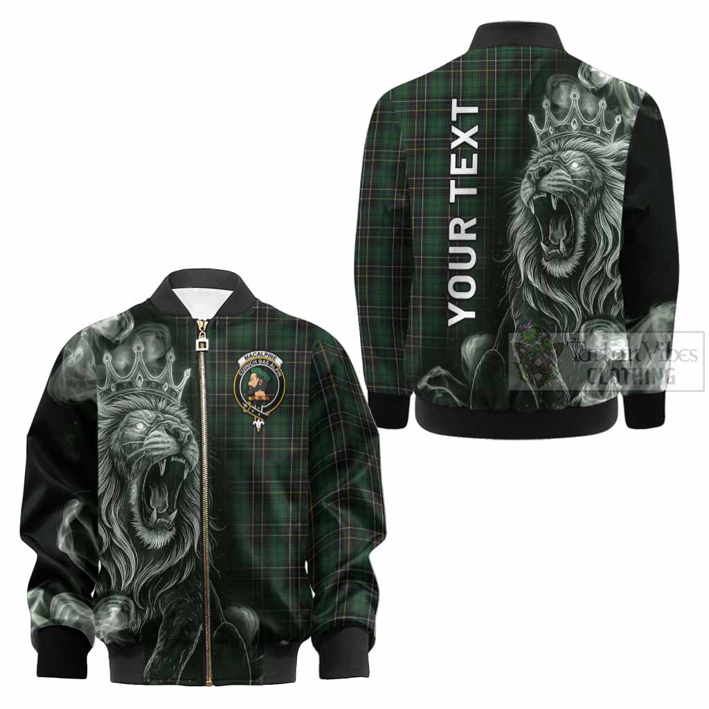 MacAlpine (MacAlpin) Tartan Kid Bomber Jacket Roaring Lion Heritage