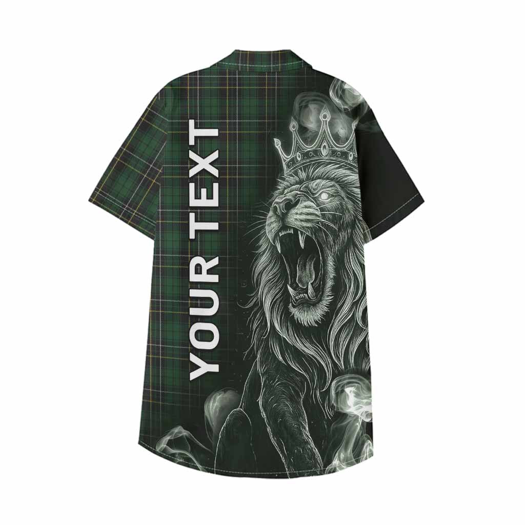 MacAlpine (MacAlpin) Tartan Kid Hawaiian Shirt Roaring Lion Heritage