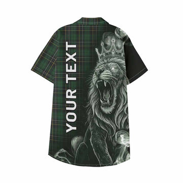 MacAlpine (MacAlpin) Tartan Kid Hawaiian Shirt Roaring Lion Heritage