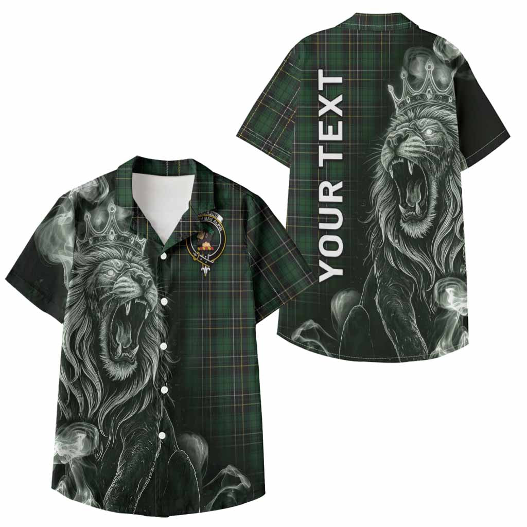 MacAlpine (MacAlpin) Tartan Kid Hawaiian Shirt Roaring Lion Heritage
