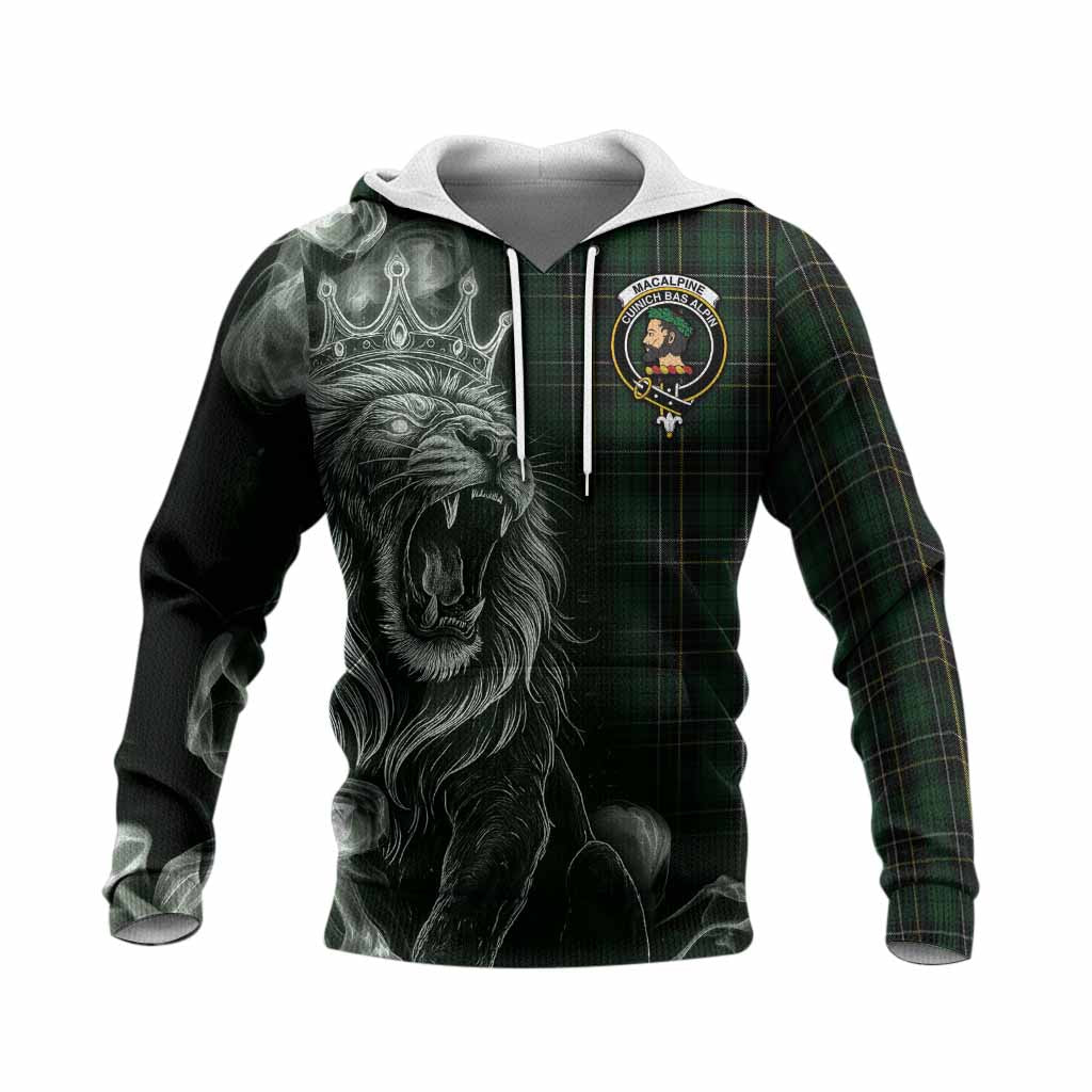 MacAlpine (MacAlpin) Tartan Knitted Hoodie Roaring Lion Heritage