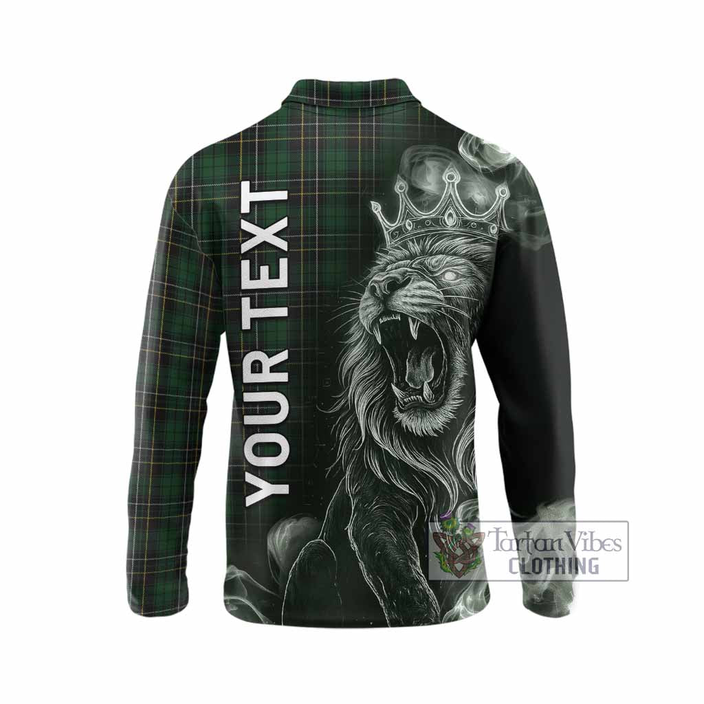 MacAlpine (MacAlpin) Tartan Long Sleeve Polo Shirt Roaring Lion Heritage
