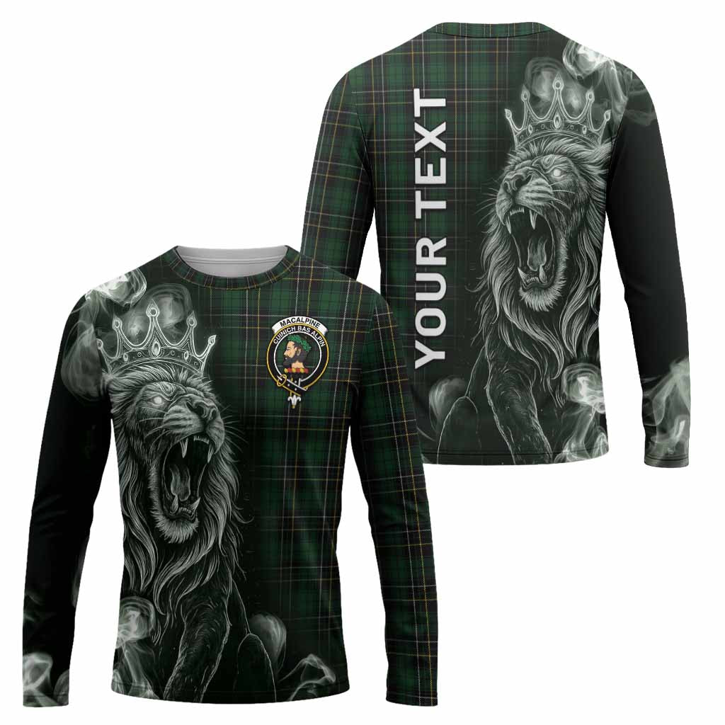 MacAlpine (MacAlpin) Tartan Long Sleeve T-Shirt Roaring Lion Heritage
