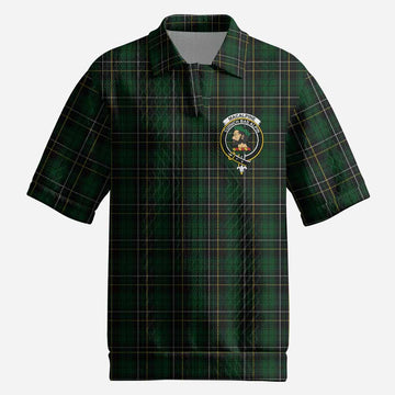 MacAlpine (MacAlpin) Tartan Men’s Polo Sweater Top with Family Crest
