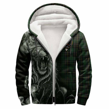 MacAlpine (MacAlpin) Tartan Sherpa Hoodie Roaring Lion Heritage