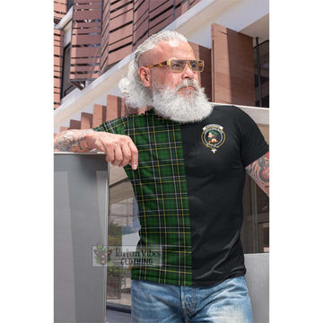 MacAlpine Modern Tartan Cotton T-shirt with Family Crest and Half Of Me Style Men's Shirt - Tartan Vibes Clothing