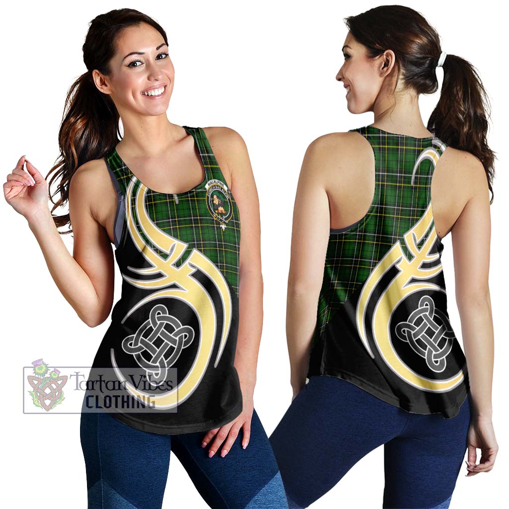MacAlpine Modern Tartan Women's Racerback Tanks with Family Crest and Celtic Symbol Style 4XL - Tartan Vibes Clothing