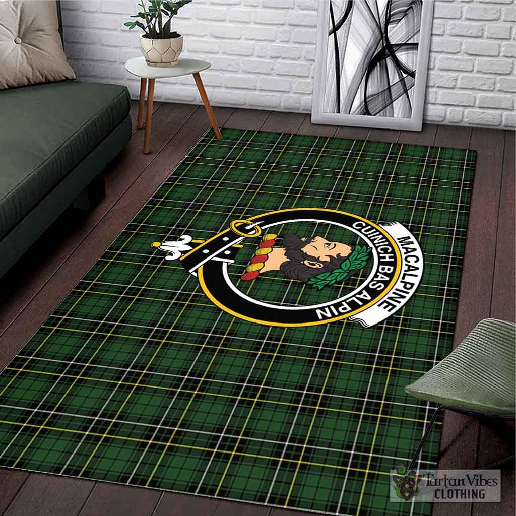 MacAlpine Modern Tartan Area Rug with Family Crest L 59*86 inch (150x220 cm) - Tartan Vibes Clothing