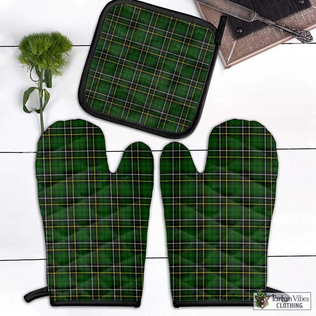 MacAlpine Modern Tartan Combo Oven Mitt & Pot-Holder Black - Tartan Vibes Clothing