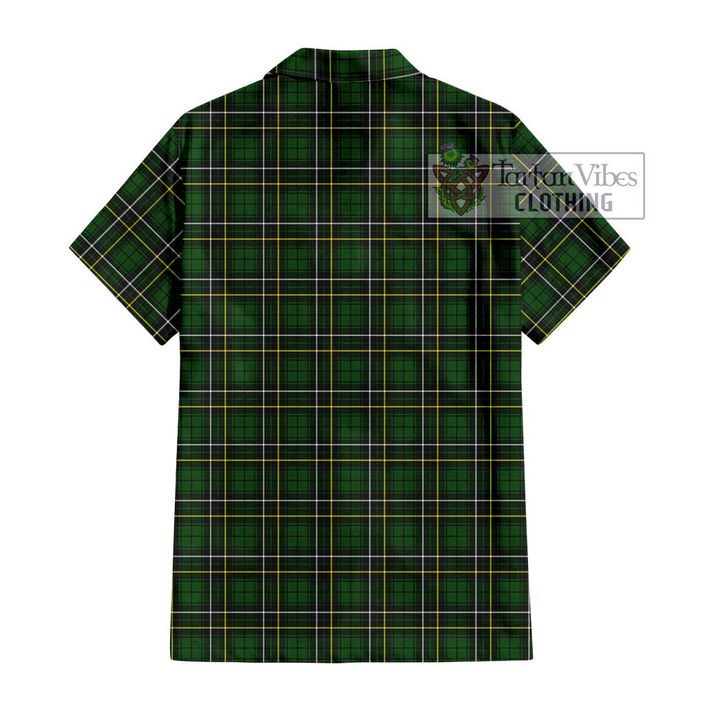 MacAlpine Modern Tartan Hawaiian Shirt with Family Crest DNA In Me Style - Tartan Vibes Clothing