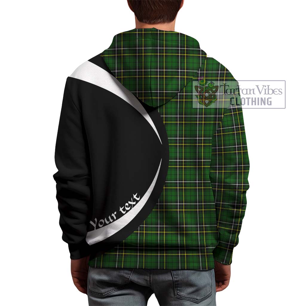 MacAlpine Modern Tartan Hoodie with Family Crest Circle Style - Tartan Vibes Clothing