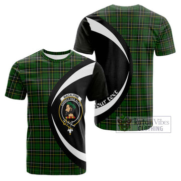 MacAlpine Modern Tartan Cotton T-shirt with Family Crest Circle Style Kid's Shirt - Tartan Vibes Clothing