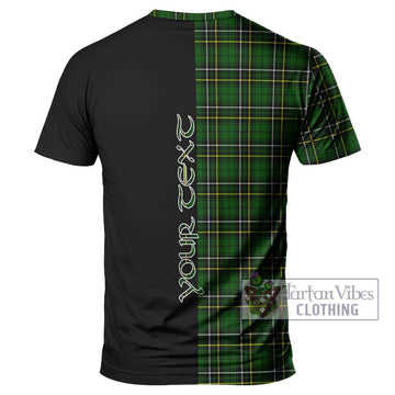 MacAlpine Modern Tartan T-Shirt with Family Crest and Half Of Me Style - Tartan Vibes Clothing