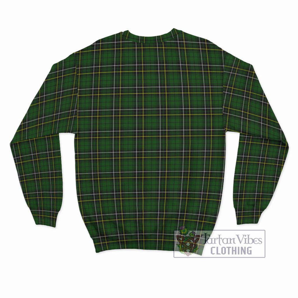 MacAlpine Modern Tartan Sweatshirt with Family Crest DNA In Me Style - Tartan Vibes Clothing