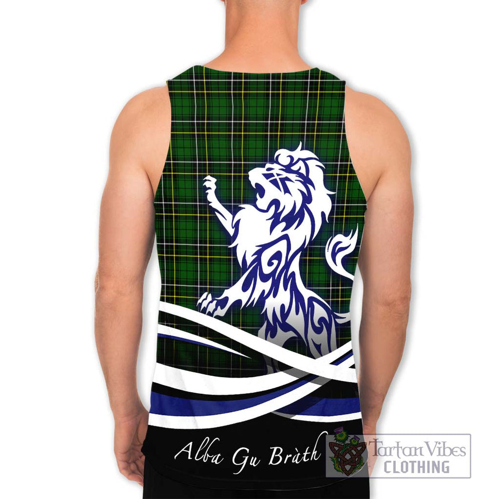 MacAlpine Modern Tartan Men's Tank Top with Alba Gu Brath Regal Lion Emblem - Tartan Vibes Clothing