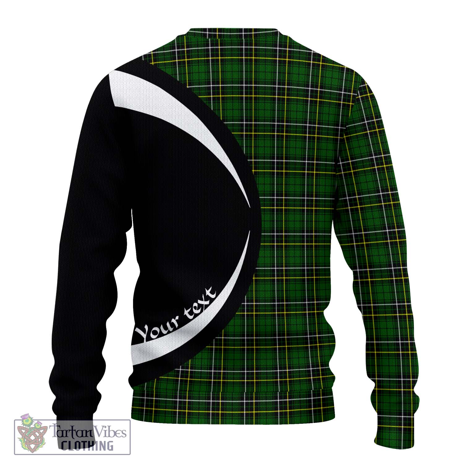 MacAlpine Modern Tartan Ugly Sweater with Family Crest Circle Style - Tartan Vibes Clothing