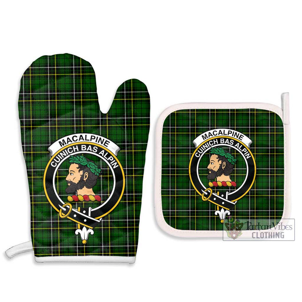 MacAlpine Modern Tartan Combo Oven Mitt & Pot-Holder with Family Crest - Tartan Vibes Clothing