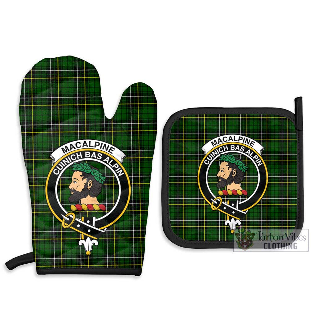 MacAlpine Modern Tartan Combo Oven Mitt & Pot-Holder with Family Crest - Tartan Vibes Clothing