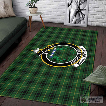 MacArthur (McArthur) Tartan Area Rug with Family Crest