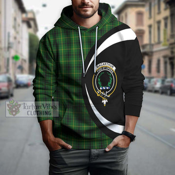 MacArthur (McArthur) Tartan Hoodie with Family Crest Circle Style