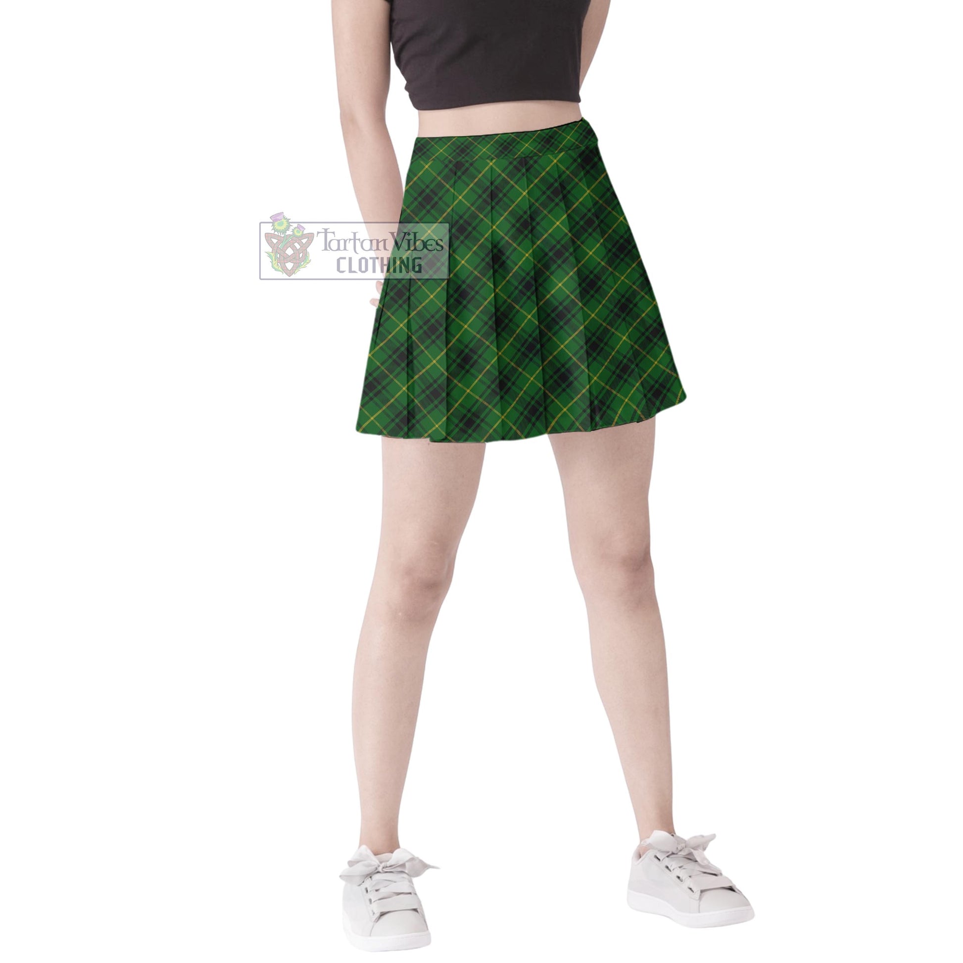 MacArthur (McArthur) Tartan Women's Plated Mini Skirt Cross Style Female - Tartan Vibes Clothing