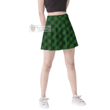 MacArthur (McArthur) Tartan Women's Plated Mini Skirt Cross Style