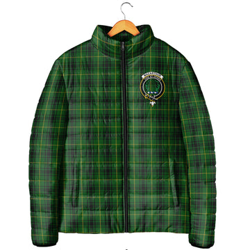 MacArthur (McArthur) Tartan Padded Jacket with Family Crest