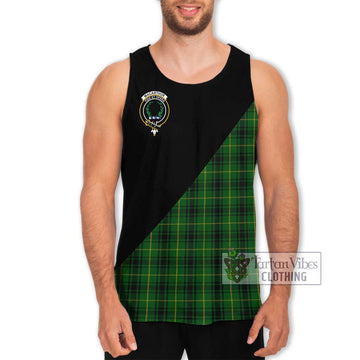 MacArthur (McArthur) Tartan Men's Tank Top with Family Crest and Military Logo Style Men - Tartanvibesclothing Shop