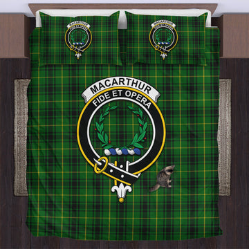 MacArthur (McArthur) Tartan Bedding Set with Family Crest