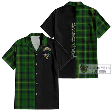 MacArthur (McArthur) Tartan Hawaiian Shirt with Family Crest and Half Of Me Style
