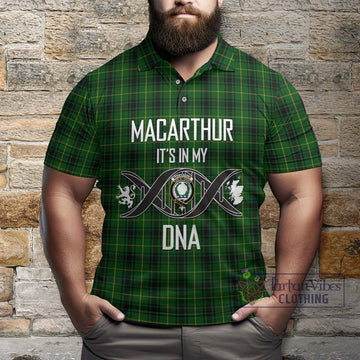 MacArthur (McArthur) Tartan Polo Shirt with Family Crest DNA In Me Style Kid - Tartanvibesclothing Shop