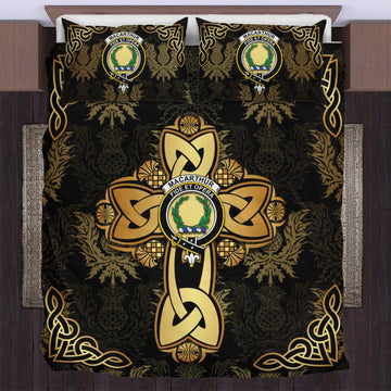 MacArthur (McArthur) Clan Bedding Sets Gold Thistle Celtic Style