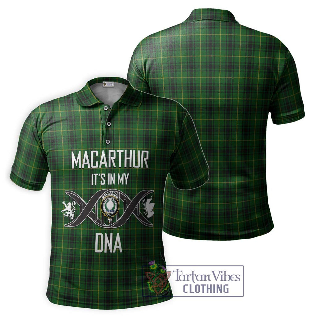 MacArthur (McArthur) Tartan Polo Shirt with Family Crest DNA In Me Style - Tartanvibesclothing Shop