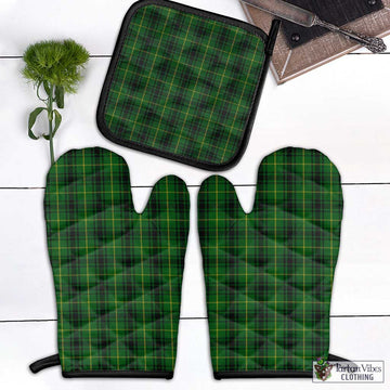 MacArthur (McArthur) Tartan Combo Oven Mitt & Pot-Holder Combo 1 Oven Mitt & 1 Pot-Holder Black - Tartan Vibes Clothing