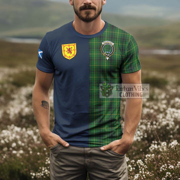 Tartan Vibes Clothing MacArthur Tartan T-Shirt Alba with Scottish Lion Royal Arm Half Style