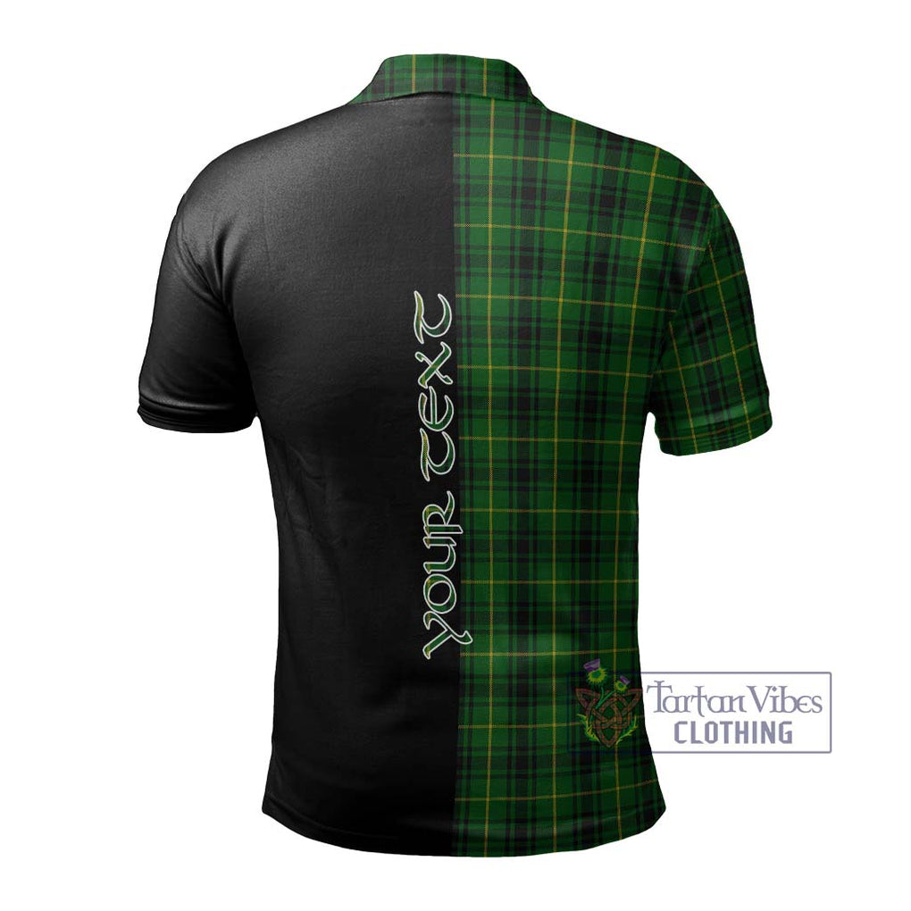 MacArthur (McArthur) Tartan Polo Shirt with Family Crest and Half Of Me Style - Tartanvibesclothing Shop