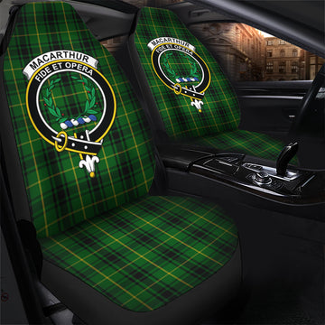 MacArthur (McArthur) Tartan Car Seat Cover with Family Crest