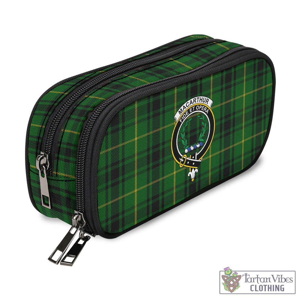 Tartan Vibes Clothing MacArthur Tartan Pen and Pencil Case with Family Crest