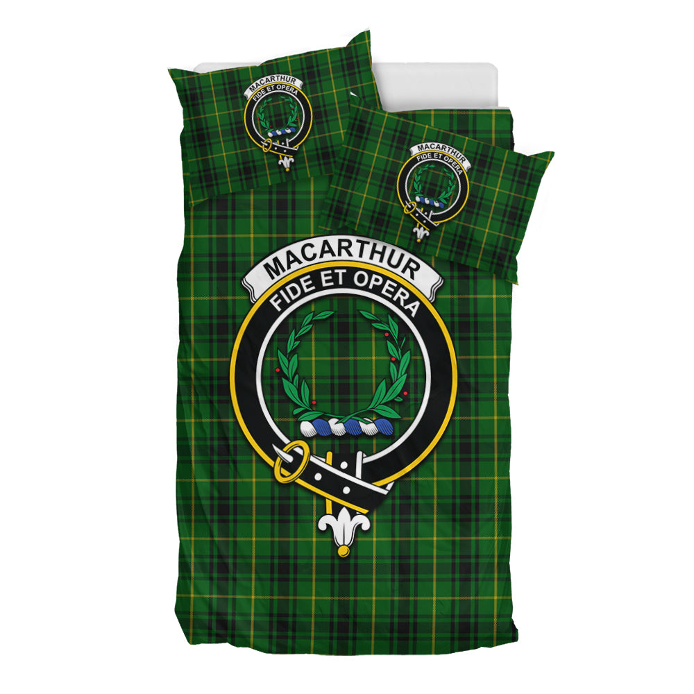 MacArthur (McArthur) Tartan Bedding Set with Family Crest - Tartan Vibes Clothing