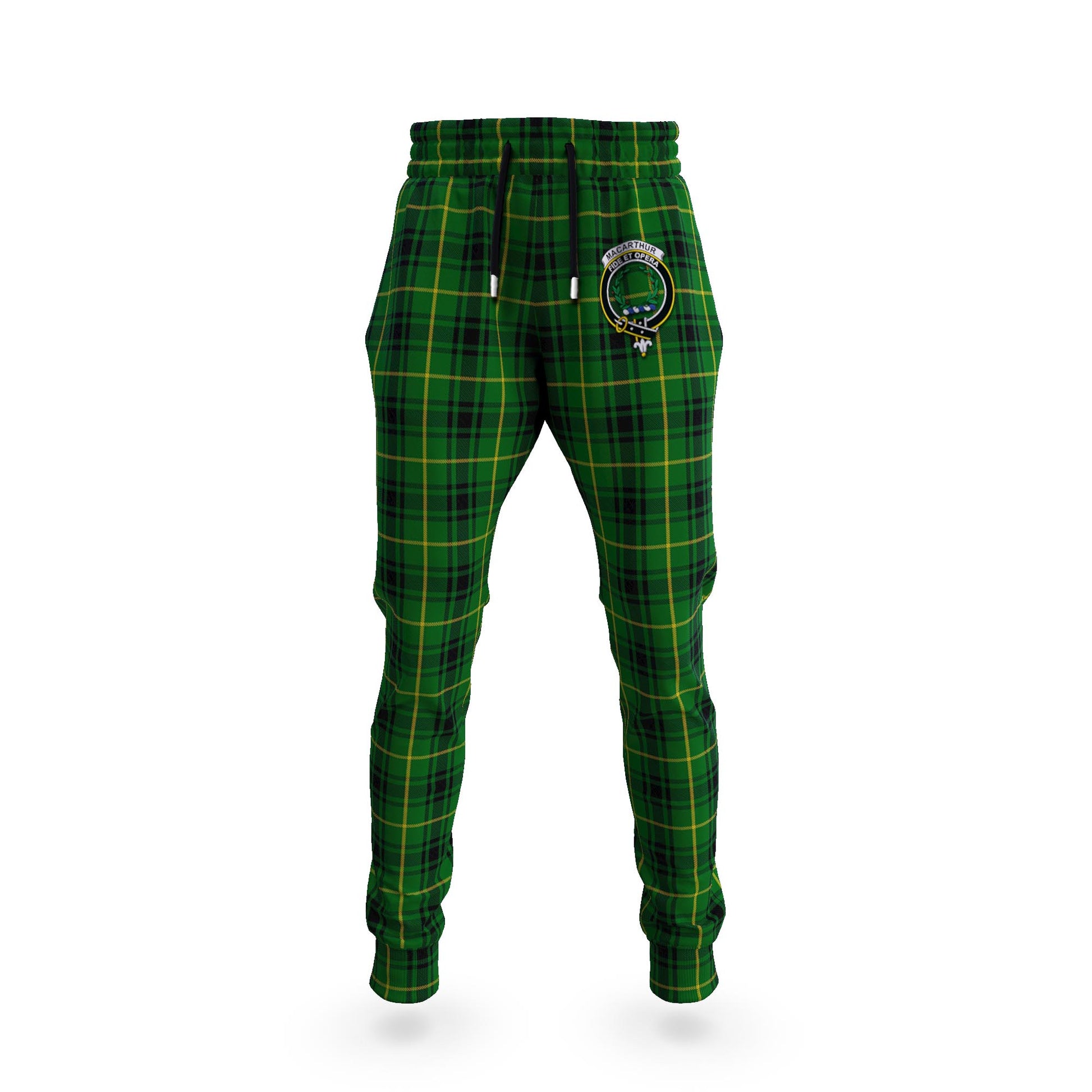 MacArthur (McArthur) Tartan Joggers Pants with Family Crest 5XL - Tartan Vibes Clothing