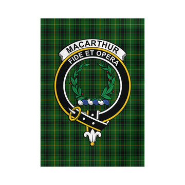 MacArthur (McArthur) Tartan Garden Flag with Family Crest