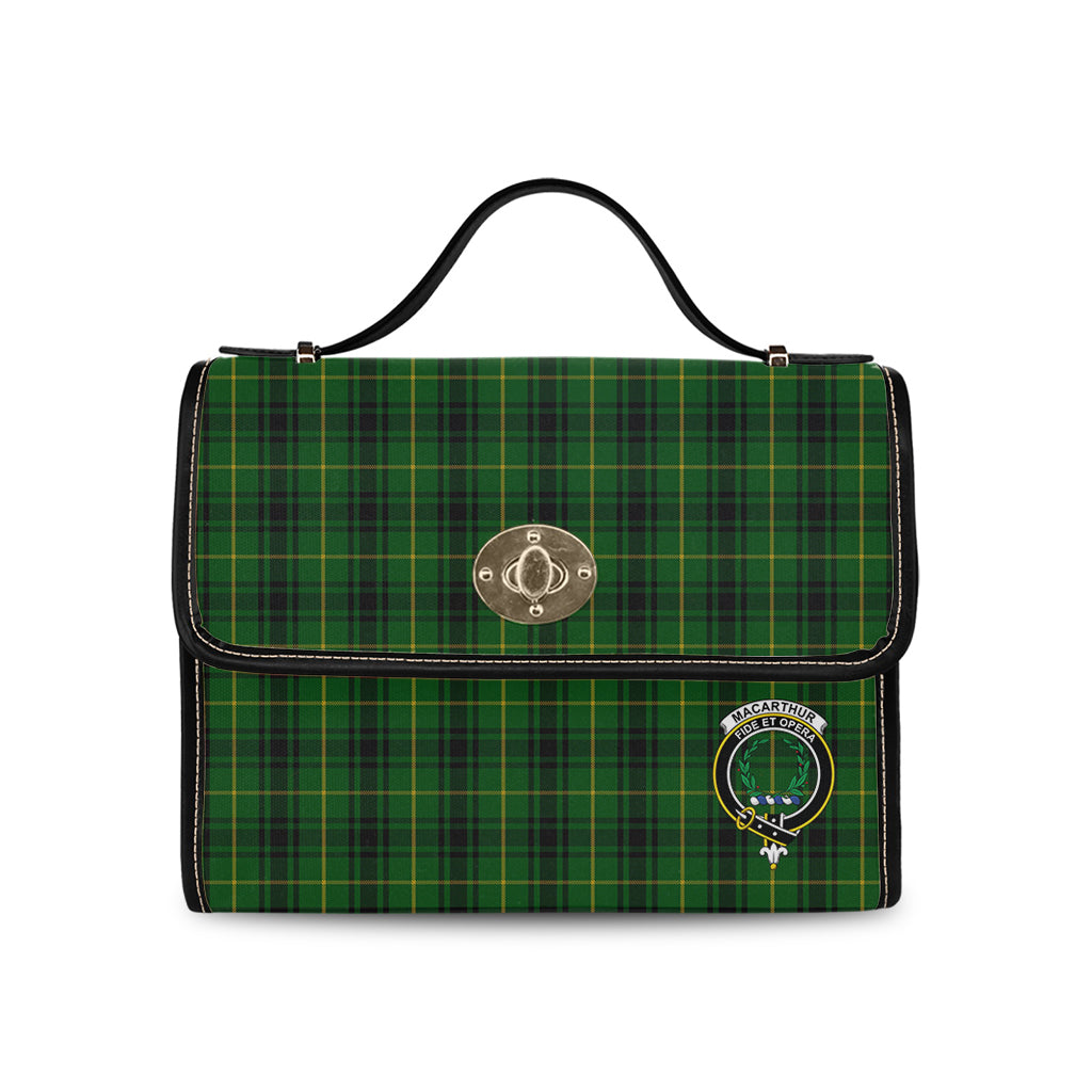 macarthur-tartan-leather-strap-waterproof-canvas-bag-with-family-crest