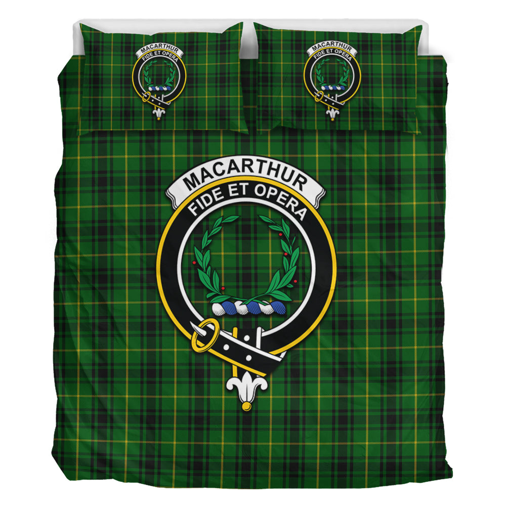 MacArthur (McArthur) Tartan Bedding Set with Family Crest - Tartan Vibes Clothing