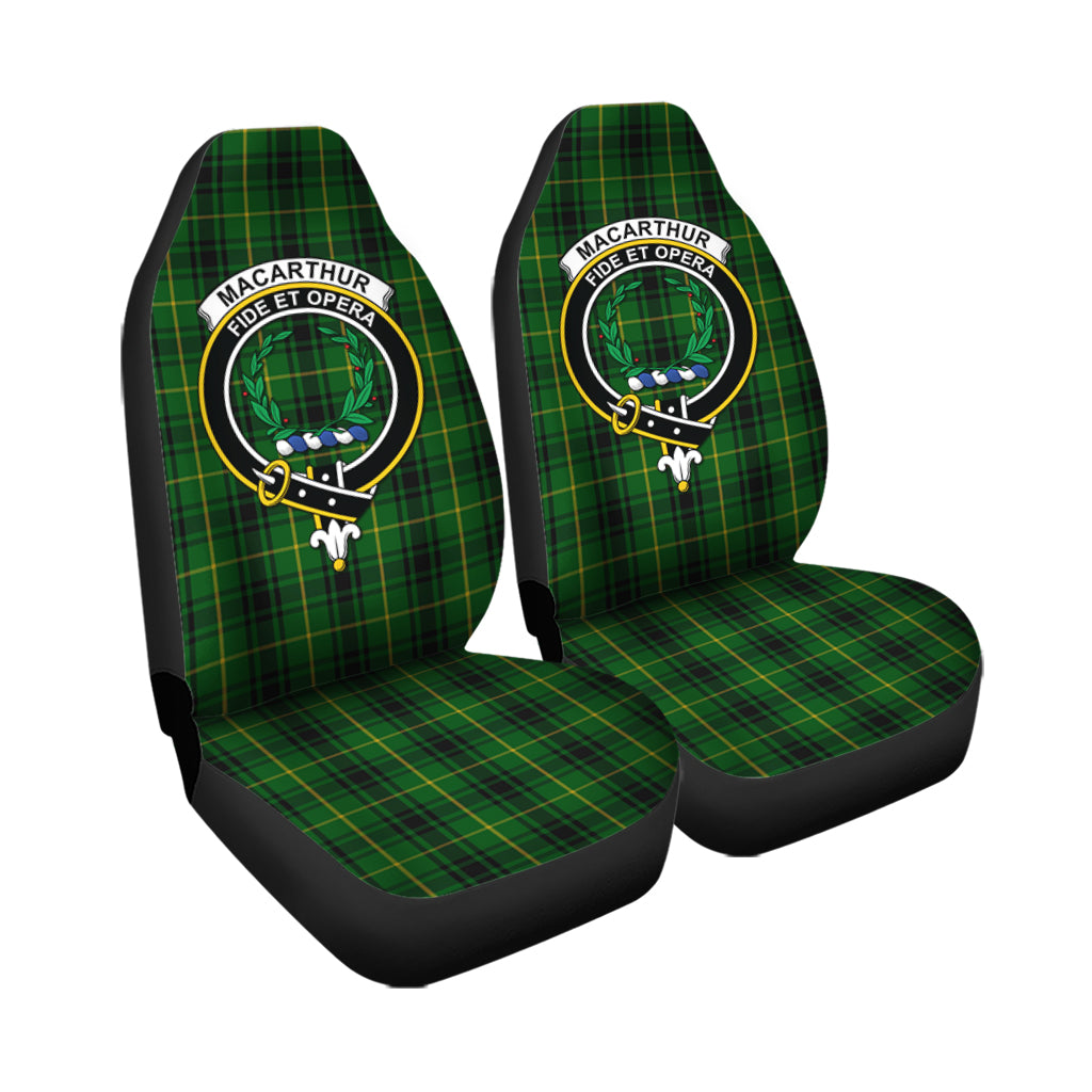 MacArthur Tartan Car Seat Cover with Family Crest - Tartanvibesclothing