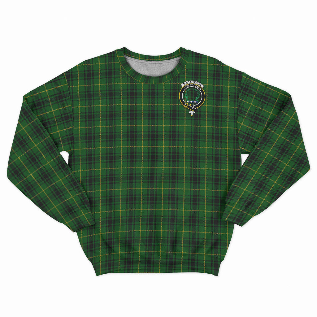 MacArthur (McArthur) Tartan Sweatshirt with Family Crest - Tartan Vibes Clothing