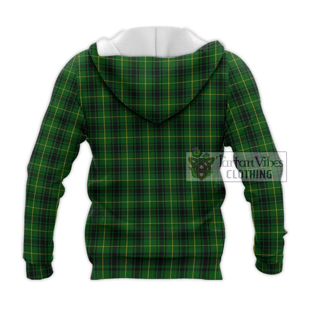 MacArthur (McArthur) Tartan Knitted Hoodie with Family Crest DNA In Me Style - Tartanvibesclothing Shop