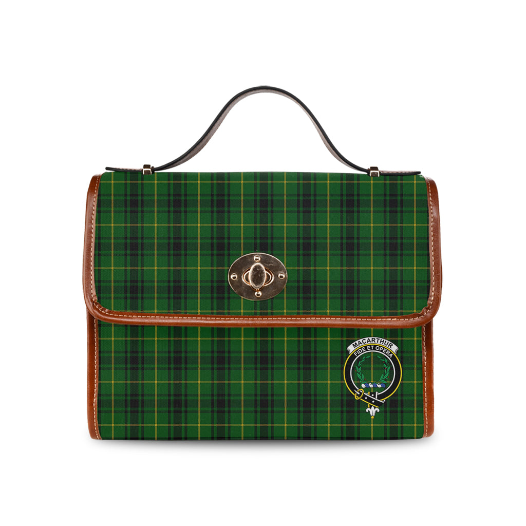macarthur-tartan-leather-strap-waterproof-canvas-bag-with-family-crest