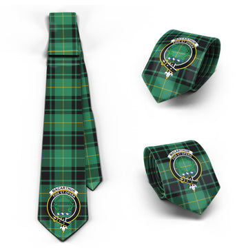 MacArthur Ancient Tartan Classic Necktie with Family Crest